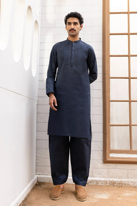 Istor - Navy Orion Embroidered - S-M-S-IST-5016 - 2 Piece