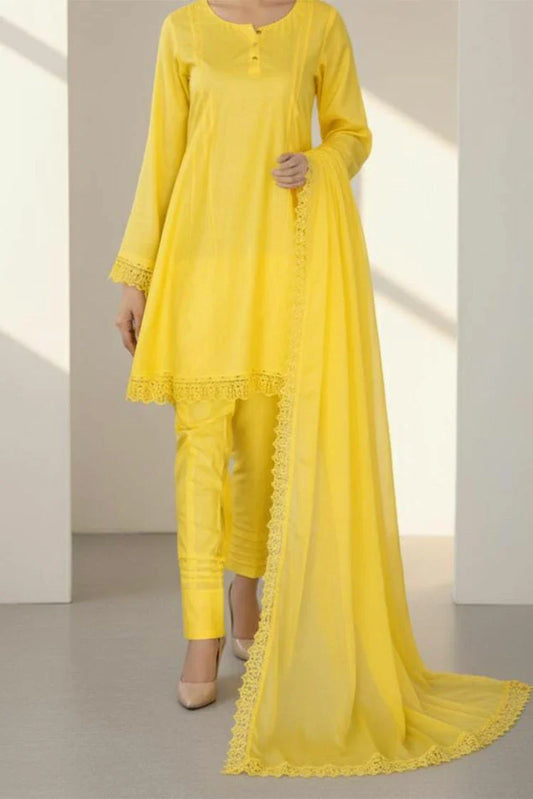 Picture of 6Teen - 2 Piece - Lawn Suit - Lime - Available at Raja Sahib