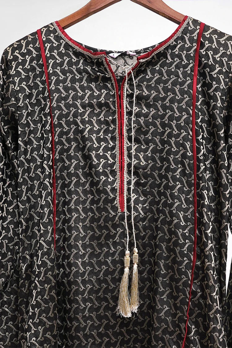 Picture of 6Teen - 3 Piece - Lawn Suit - Black - Available at Raja Sahib