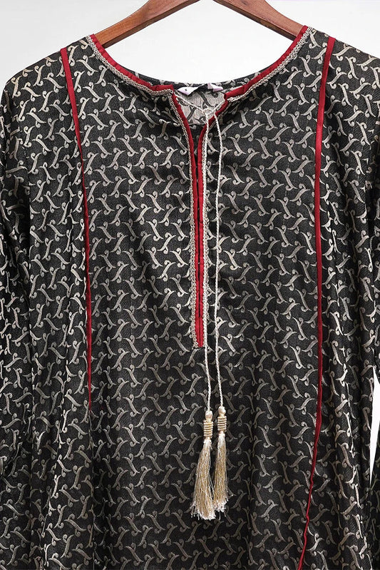 Picture of 6Teen - 3 Piece - Lawn Suit - Black - Available at Raja Sahib