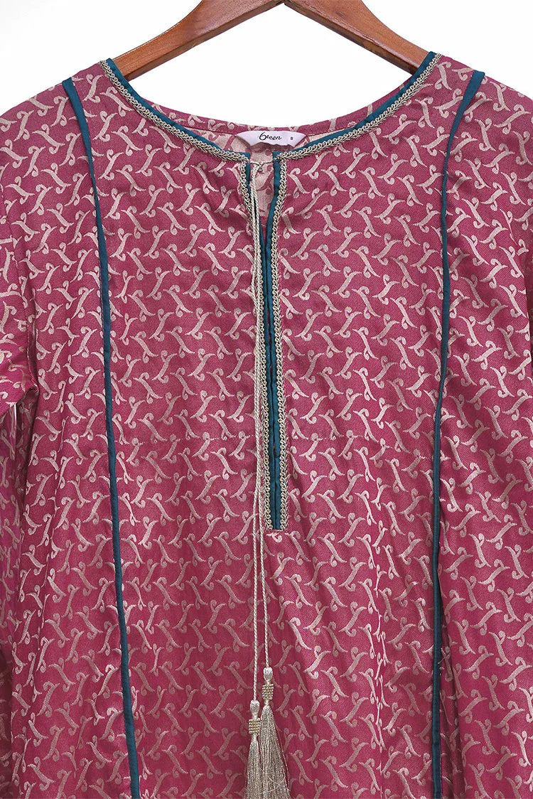 Picture of 6Teen - 3 Piece - Lawn Suit - Hot Pink - Available at Raja Sahib