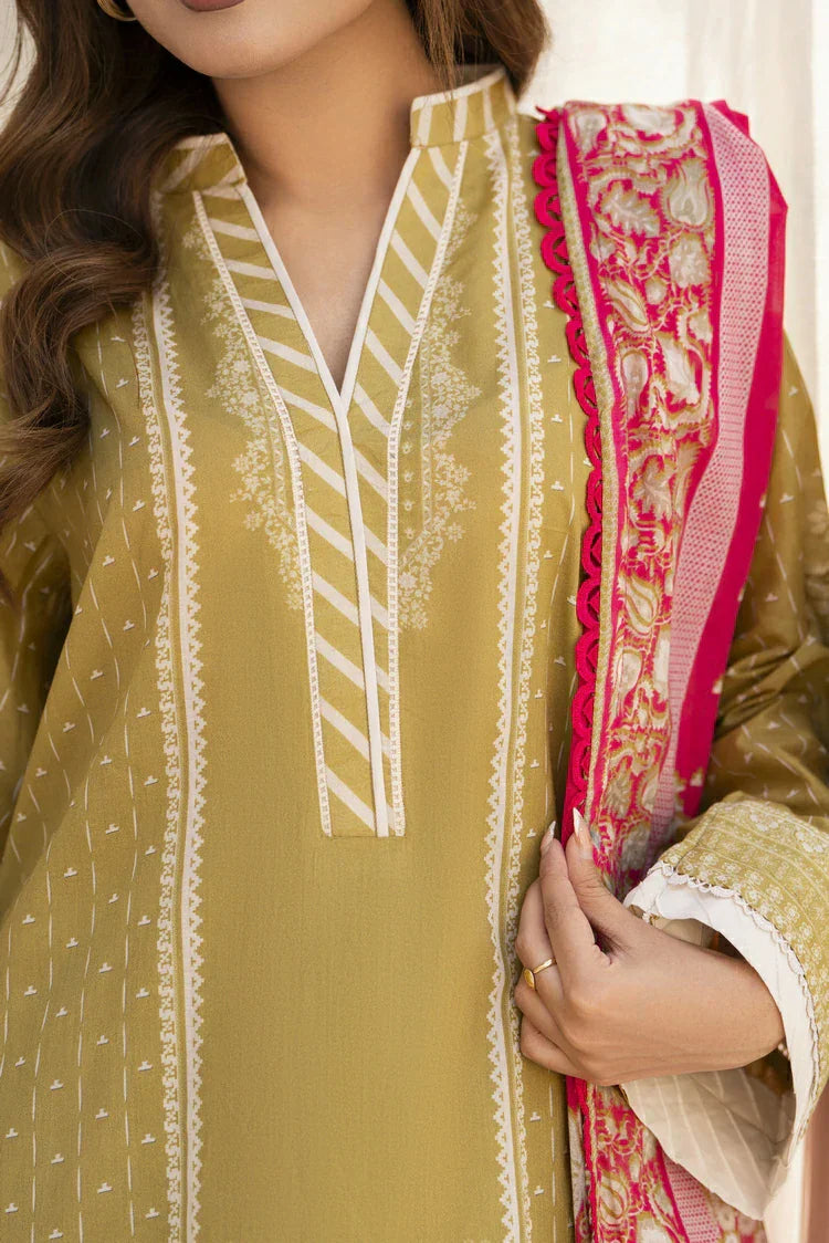 Picture of Ellena - 3-PC Unstitched Printed Lawn Suit - Available at Raja Sahib