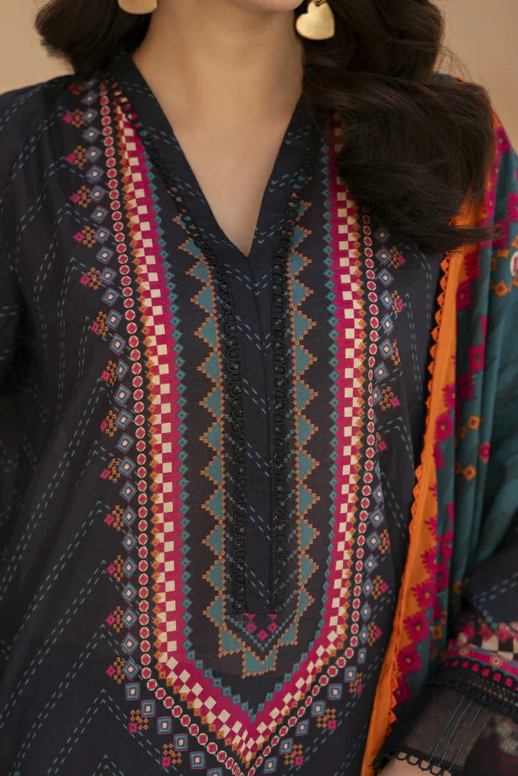 Picture of Ellena - 3-PC Unstitched Printed Lawn Suit - Available at Raja Sahib