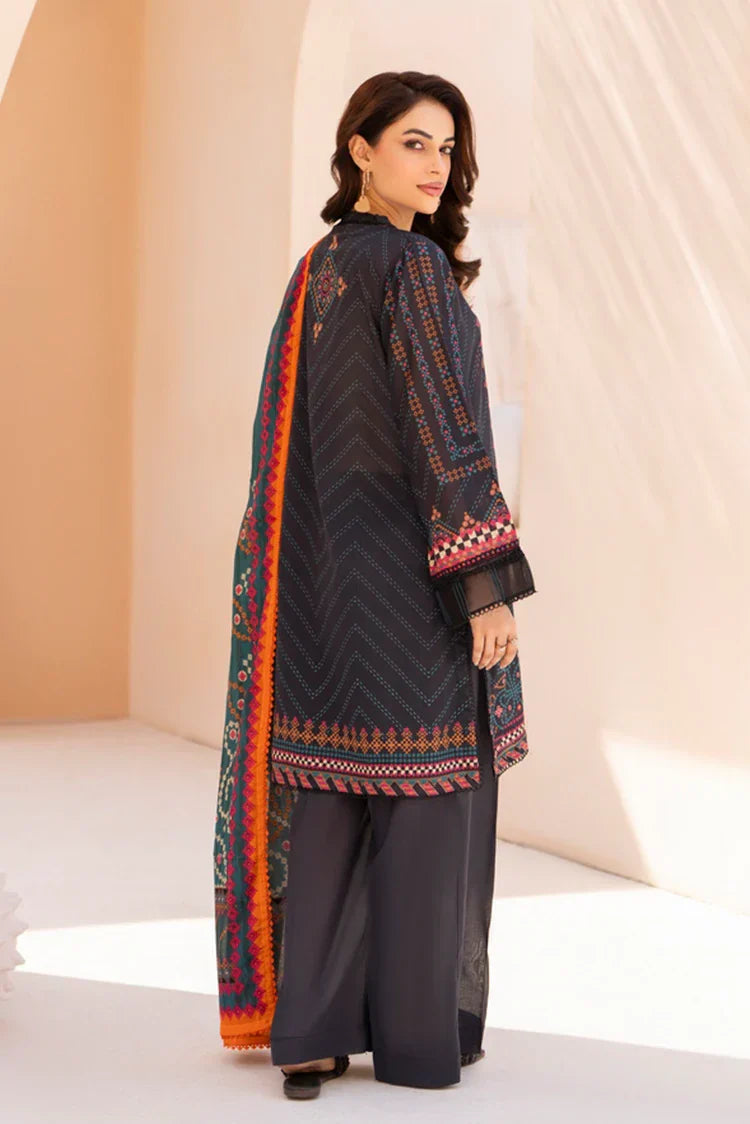 Picture of Ellena - 3-PC Unstitched Printed Lawn Suit - Available at Raja Sahib