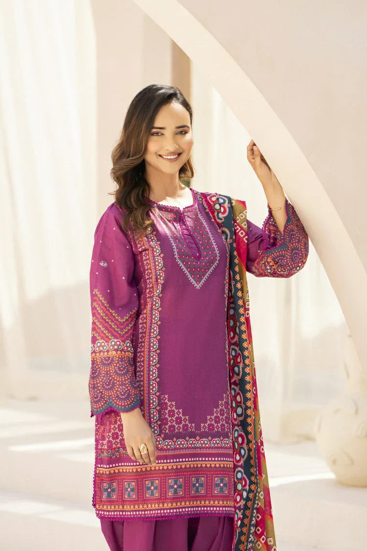 Picture of Ellena - 3-PC Unstitched Printed Lawn Suit - Available at Raja Sahib