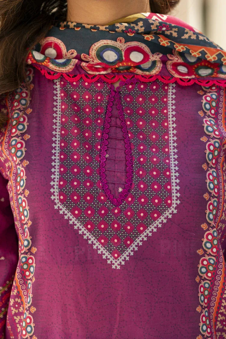 Picture of Ellena - 3-PC Unstitched Printed Lawn Suit - Available at Raja Sahib