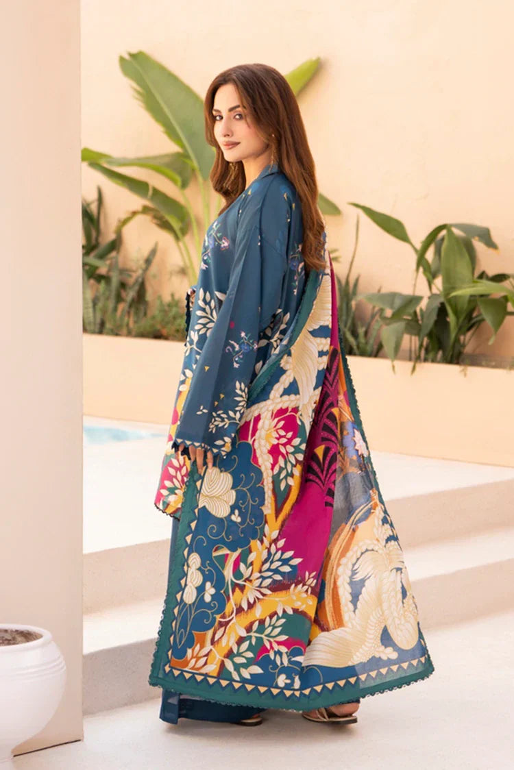 Picture of Ellena - 3-PC Unstitched Printed Lawn Suit - Available at Raja Sahib