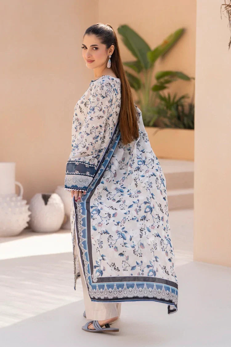 Picture of Ellena - 3-PC Unstitched Printed Lawn Suit - Available at Raja Sahib