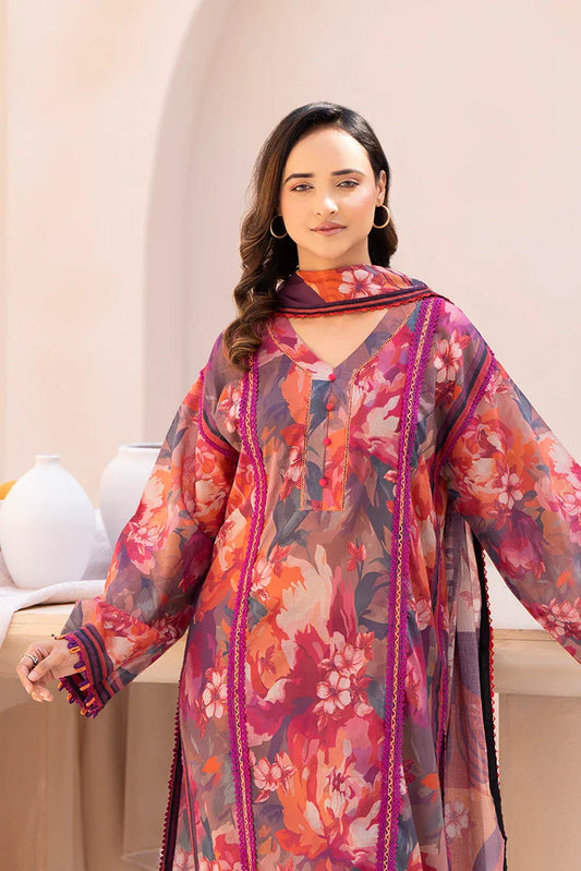 Picture of Ellena - 3-PC Unstitched Printed Lawn Suit - Available at Raja Sahib