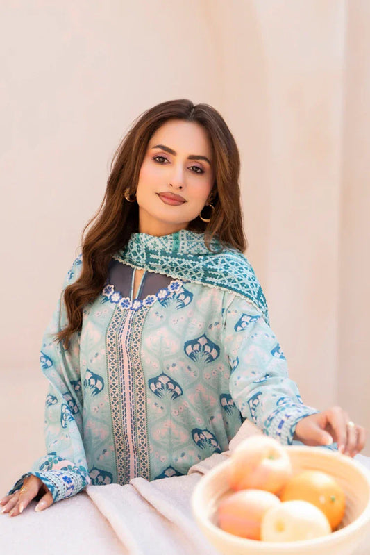 Picture of Ellena - 3-PC Unstitched Printed Lawn Suit - Available at Raja Sahib