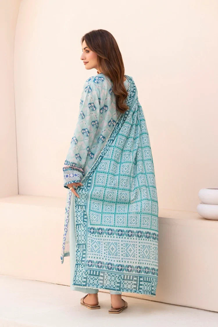 Picture of Ellena - 3-PC Unstitched Printed Lawn Suit - Available at Raja Sahib