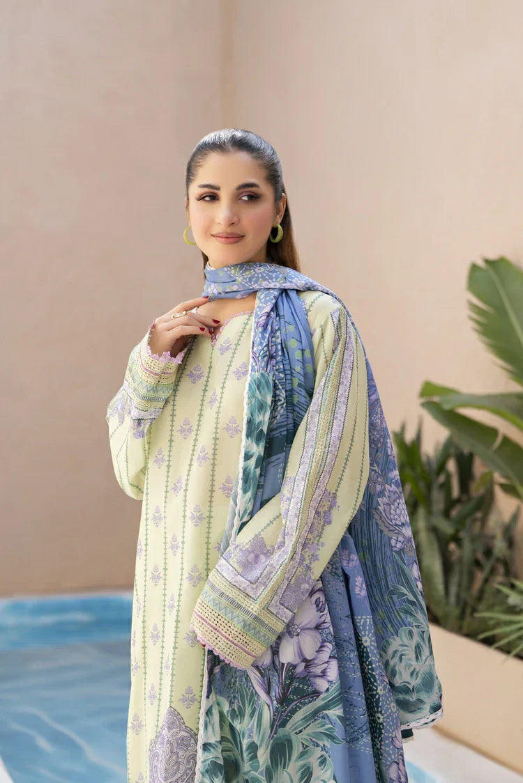 Picture of Ellena - 3-PC Unstitched Printed Lawn Suit - Available at Raja Sahib