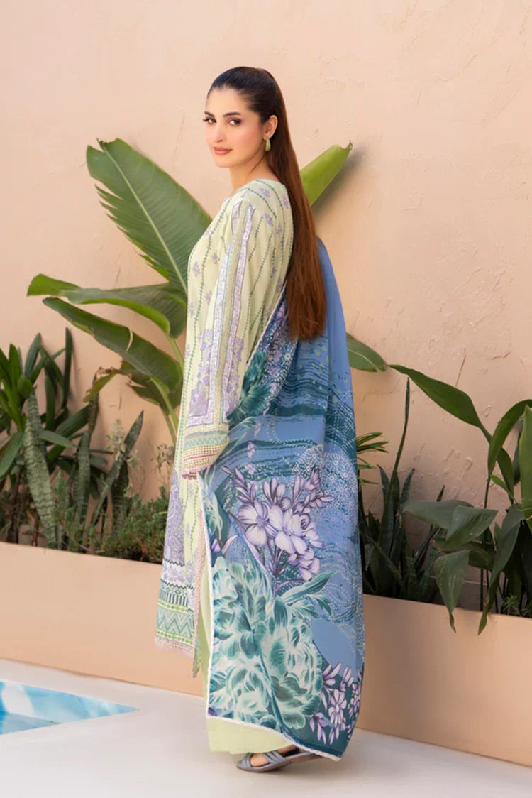 Picture of Ellena - 3-PC Unstitched Printed Lawn Suit - Available at Raja Sahib