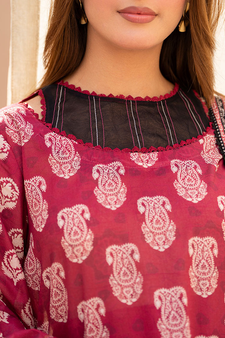 Picture of Ellena - 3-PC Unstitched Printed Lawn Suit - Available at Raja Sahib