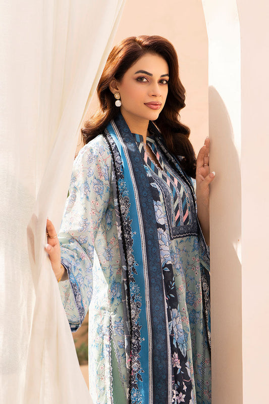 Picture of Ellena - 3-PC Unstitched Printed Lawn Suit - Available at Raja Sahib