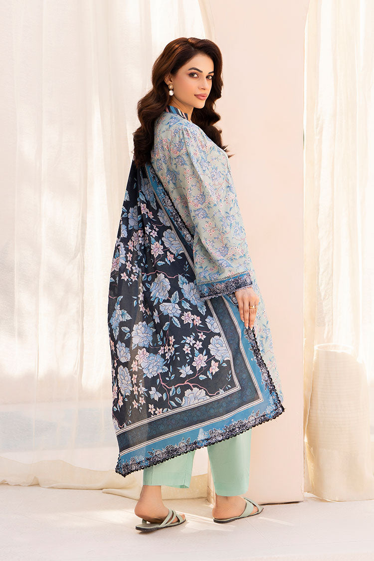Picture of Ellena - 3-PC Unstitched Printed Lawn Suit - Available at Raja Sahib