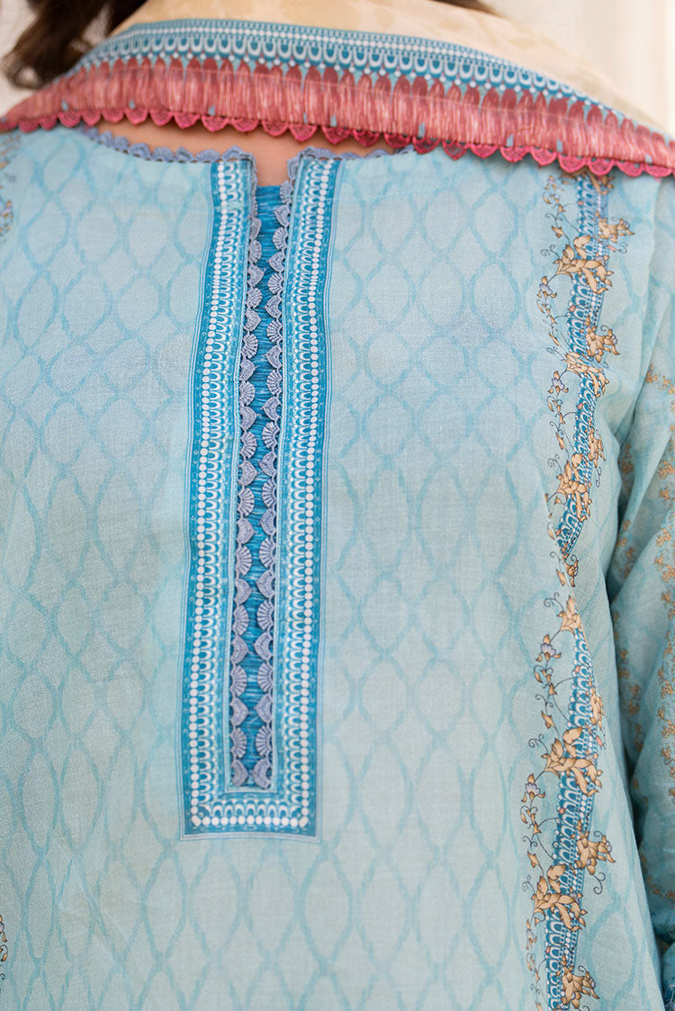 Picture of Ellena - 3-PC Unstitched Printed Lawn Suit - Available at Raja Sahib