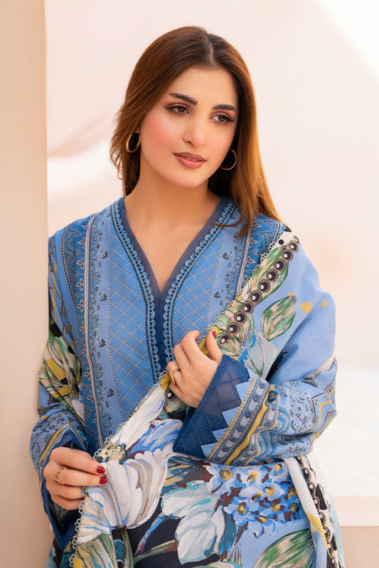 Picture of Ellena - 3-PC Unstitched Printed Lawn Suit - Available at Raja Sahib