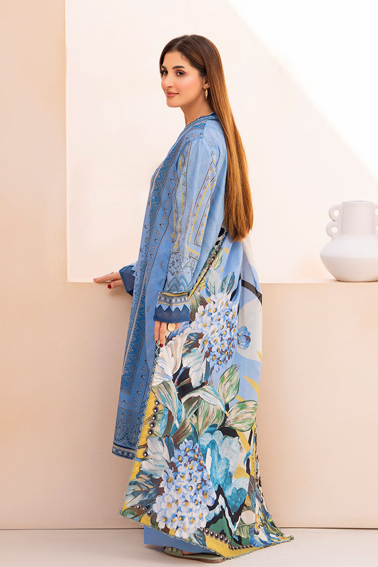Picture of Ellena - 3-PC Unstitched Printed Lawn Suit - Available at Raja Sahib
