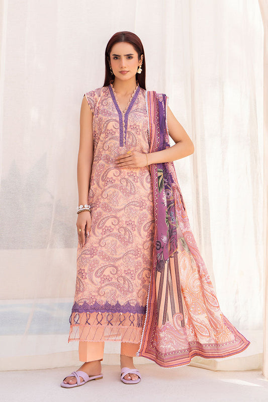 Picture of Ellena - 3-PC Unstitched Printed Lawn Suit - Available at Raja Sahib