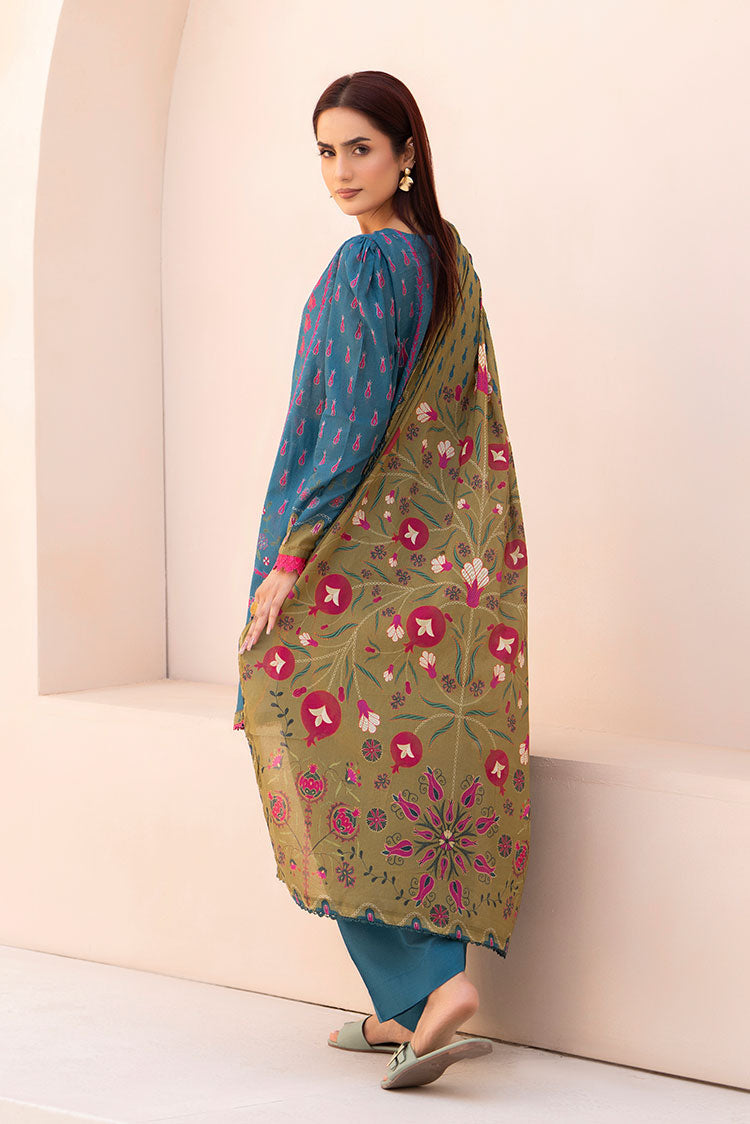 Picture of Ellena - 3-PC Unstitched Printed Lawn Suit - Available at Raja Sahib