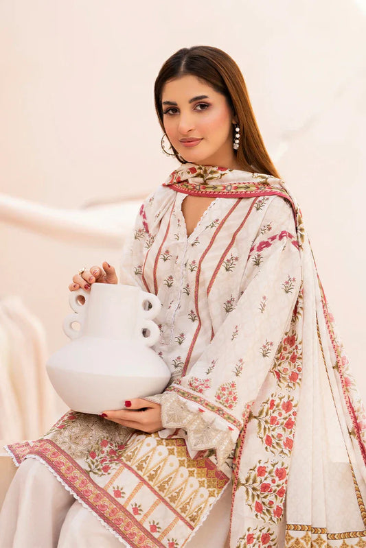 Picture of Ellena - 3-PC Unstitched Printed Lawn Suit - Available at Raja Sahib