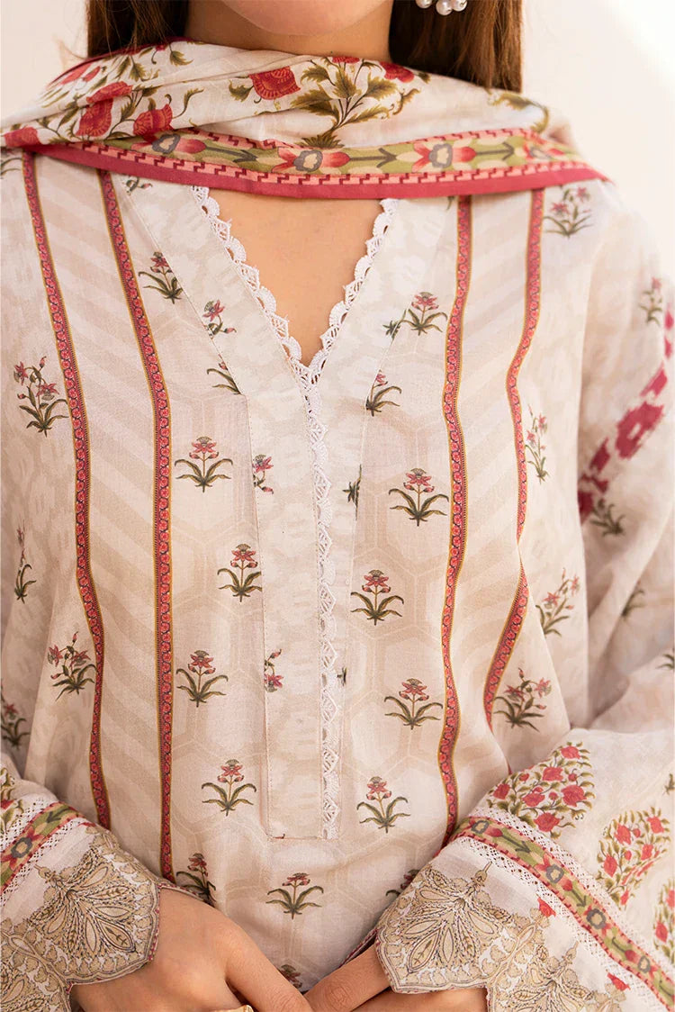 Picture of Ellena - 3-PC Unstitched Printed Lawn Suit - Available at Raja Sahib