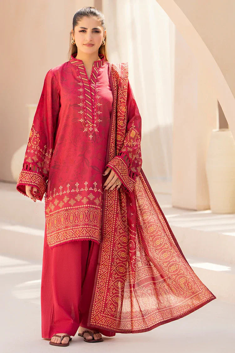 Picture of Ellena - 3-PC Unstitched Printed Lawn Suit - Available at Raja Sahib