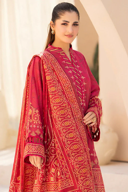 Picture of Ellena - 3-PC Unstitched Printed Lawn Suit - Available at Raja Sahib
