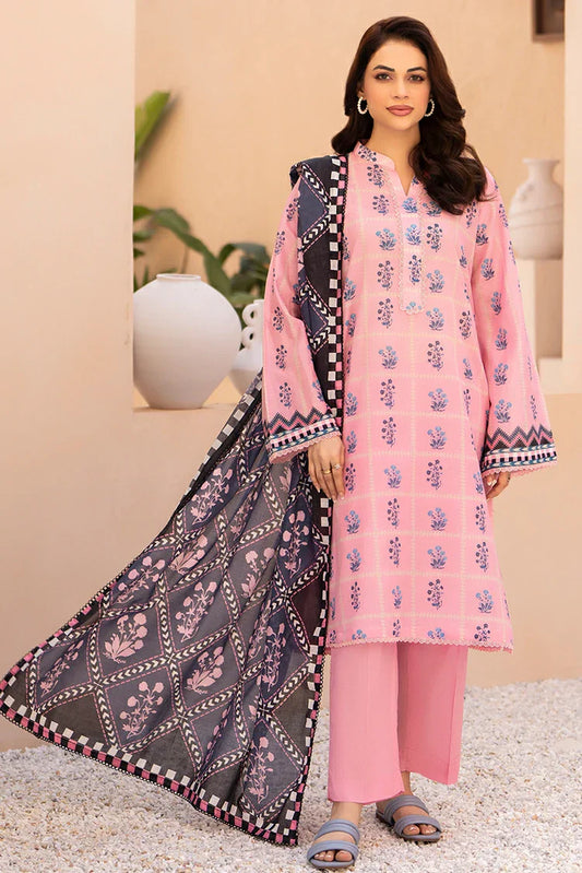 Picture of Ellena - 3-PC Unstitched Printed Lawn Suit - Available at Raja Sahib