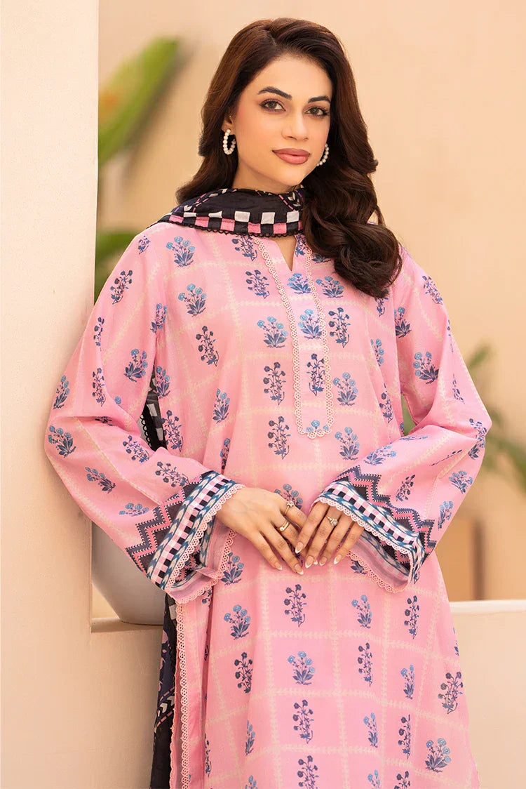 Picture of Ellena - 3-PC Unstitched Printed Lawn Suit - Available at Raja Sahib