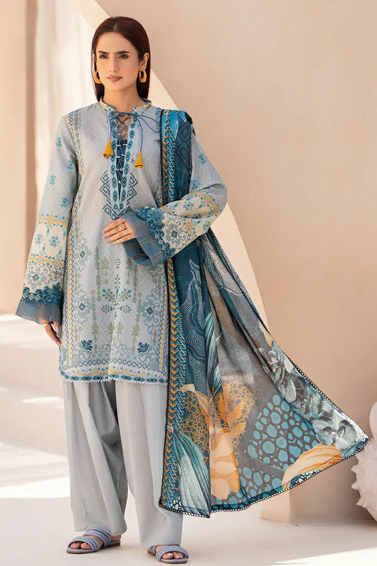 Picture of Ellena - 3-PC Unstitched Printed Lawn Suit - Available at Raja Sahib