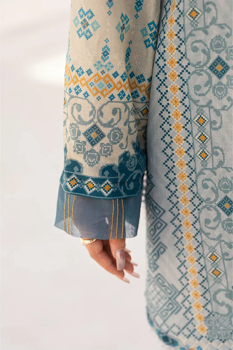 Picture of Ellena - 3-PC Unstitched Printed Lawn Suit - Available at Raja Sahib