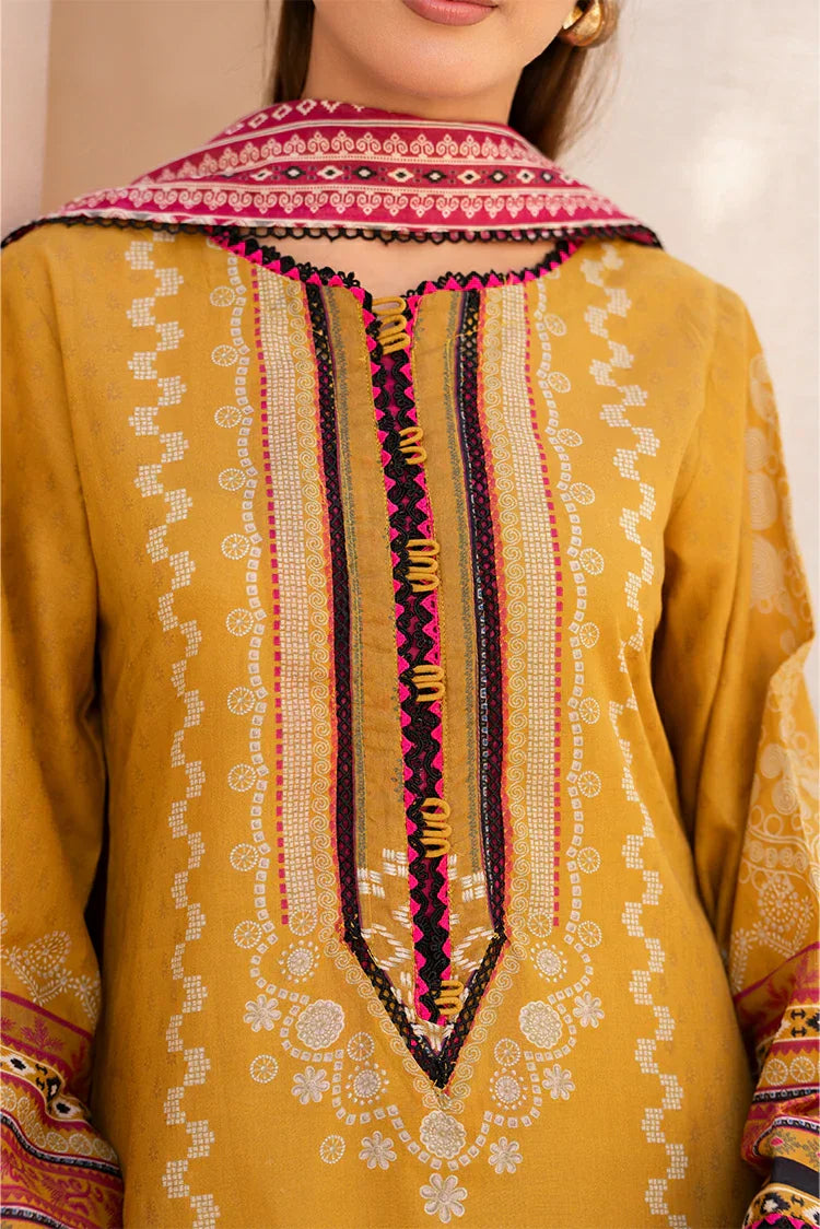 Picture of Ellena - 3-PC Unstitched Printed Lawn Suit - Available at Raja Sahib