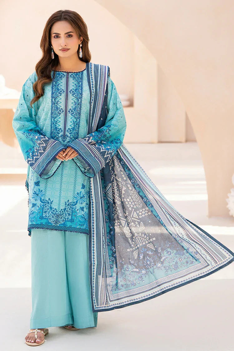 Picture of Ellena - 3-PC Unstitched Printed Lawn Suit - Available at Raja Sahib