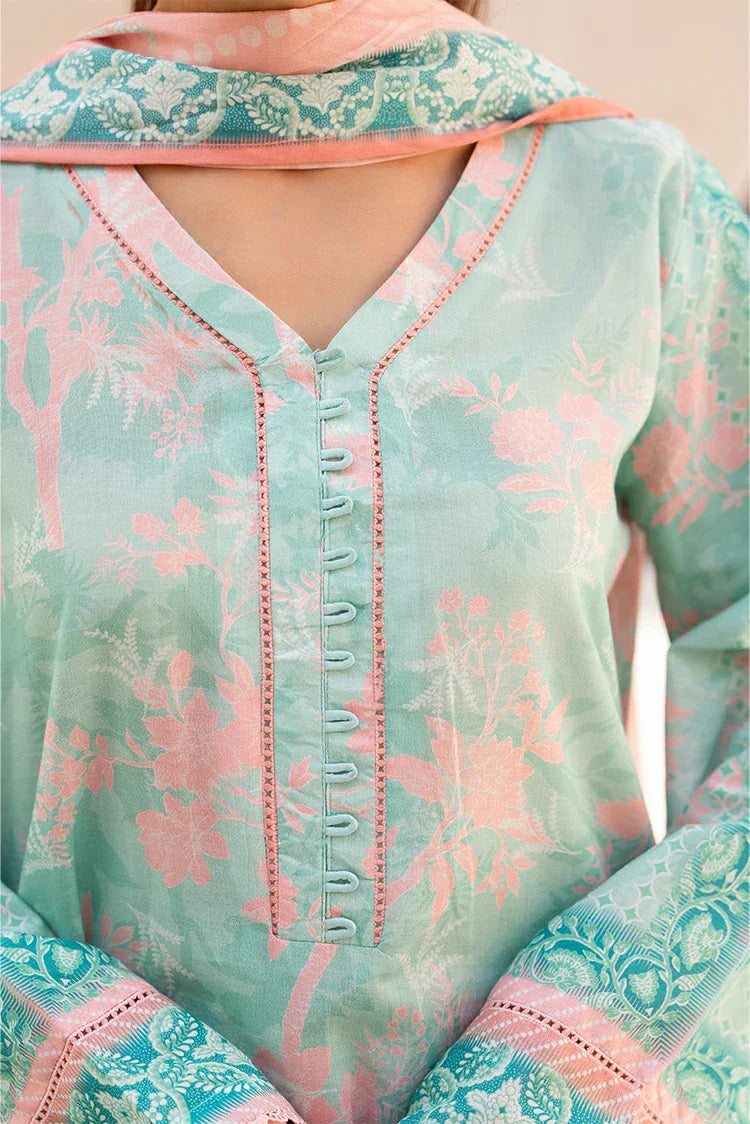 Picture of Ellena - 3-PC Unstitched Printed Lawn Suit - Available at Raja Sahib
