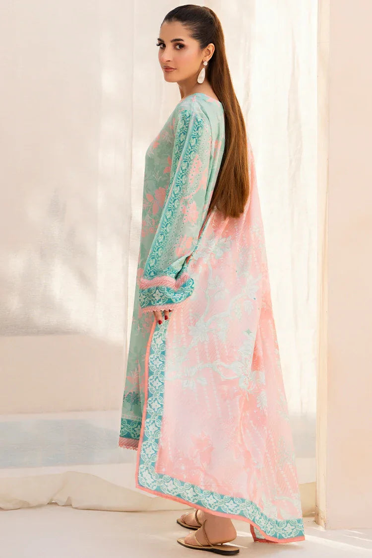 Picture of Ellena - 3-PC Unstitched Printed Lawn Suit - Available at Raja Sahib