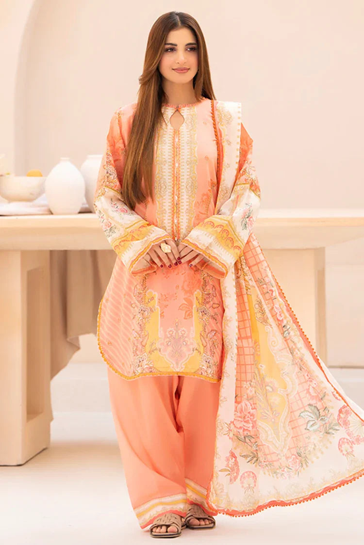 Picture of Ellena - 3-PC Unstitched Printed Lawn Suit - Available at Raja Sahib
