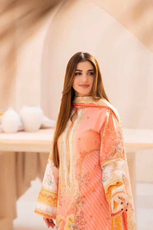 Picture of Ellena - 3-PC Unstitched Printed Lawn Suit - Available at Raja Sahib