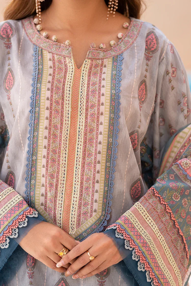 Picture of Ellena - 3-PC Unstitched Printed Lawn Suit - Available at Raja Sahib