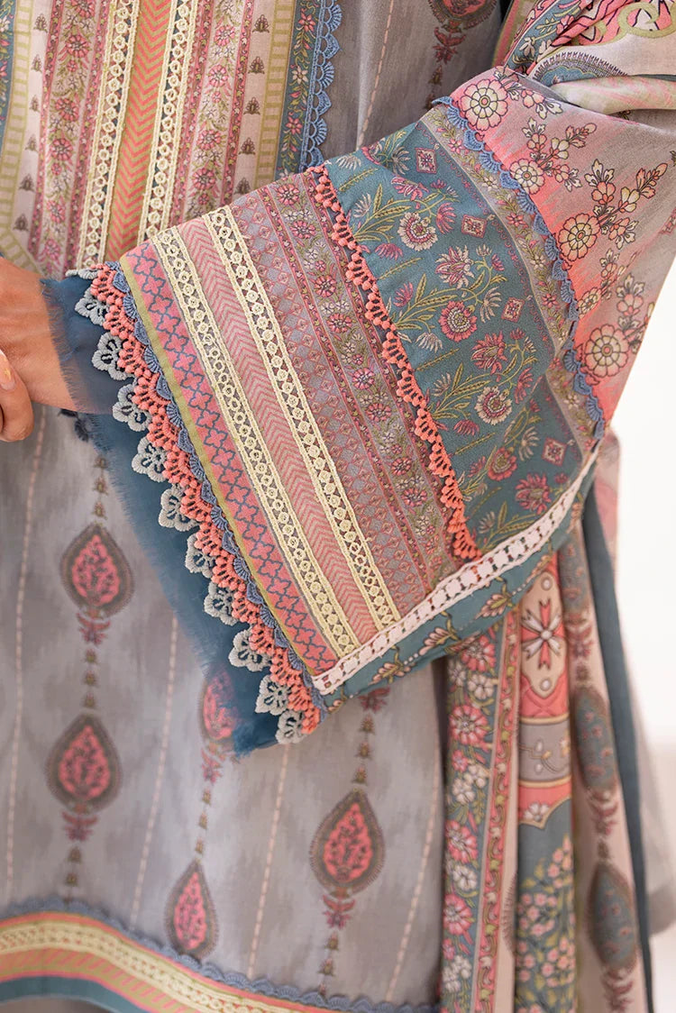 Picture of Ellena - 3-PC Unstitched Printed Lawn Suit - Available at Raja Sahib