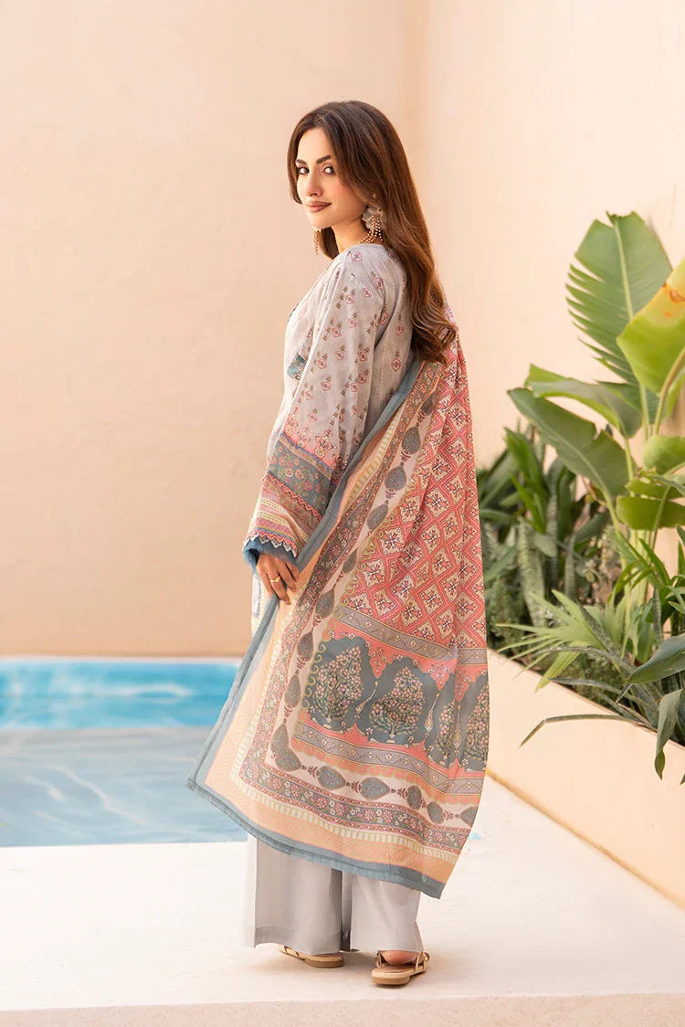 Picture of Ellena - 3-PC Unstitched Printed Lawn Suit - Available at Raja Sahib