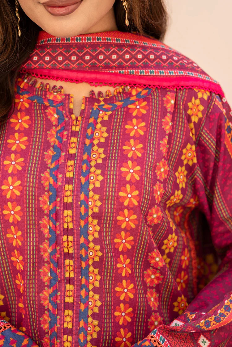 Picture of Ellena - 3-PC Unstitched Printed Lawn Suit - Available at Raja Sahib