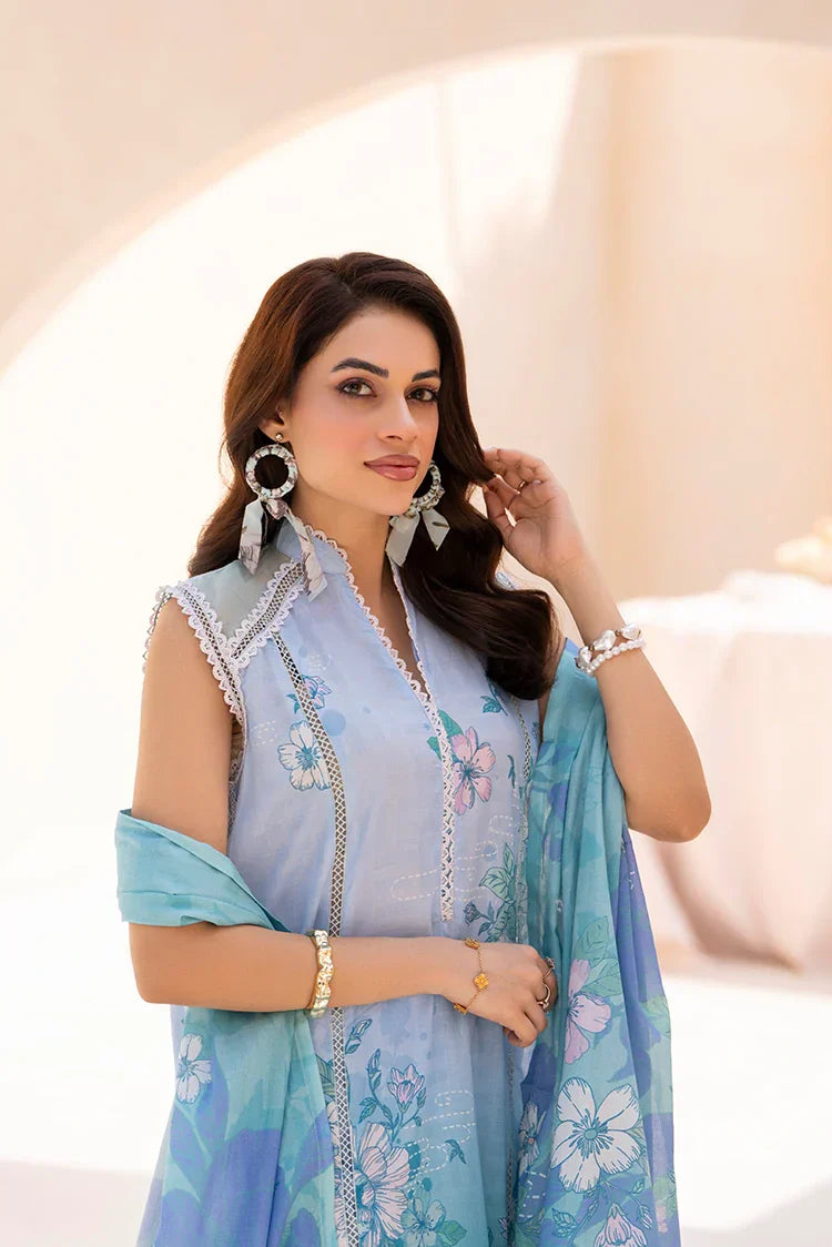 Picture of Ellena - 3-PC Unstitched Printed Lawn Suit - Available at Raja Sahib