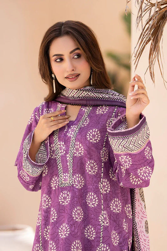 Picture of Ellena - 3-PC Unstitched Printed Lawn Suit - Available at Raja Sahib
