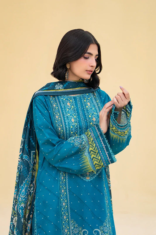 Picture of Ellena - 3-PC Unstitched Printed Lawn Suit - Available at Raja Sahib