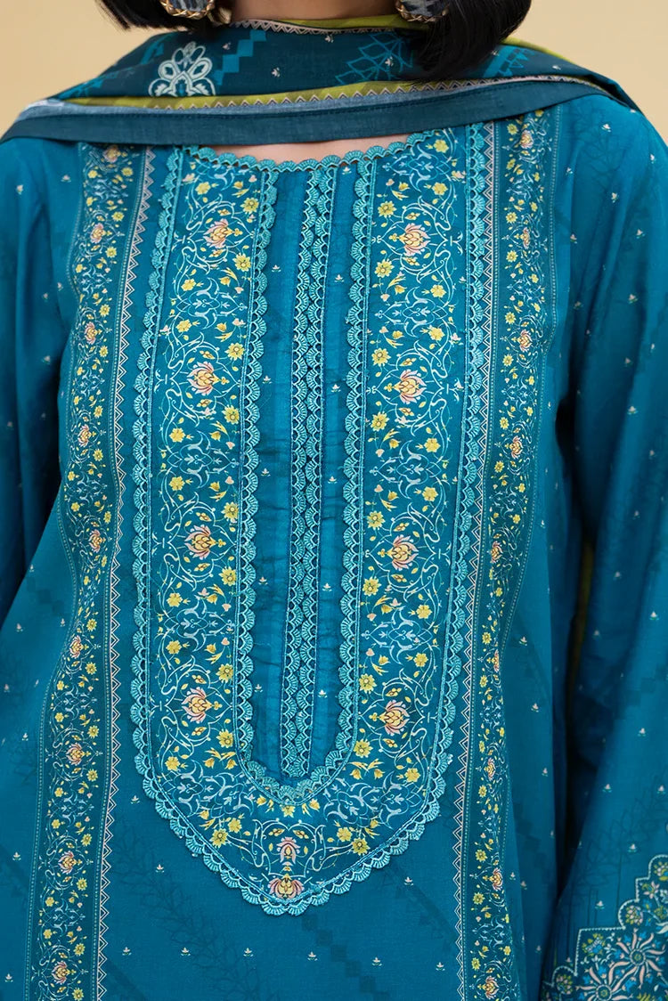 Picture of Ellena - 3-PC Unstitched Printed Lawn Suit - Available at Raja Sahib