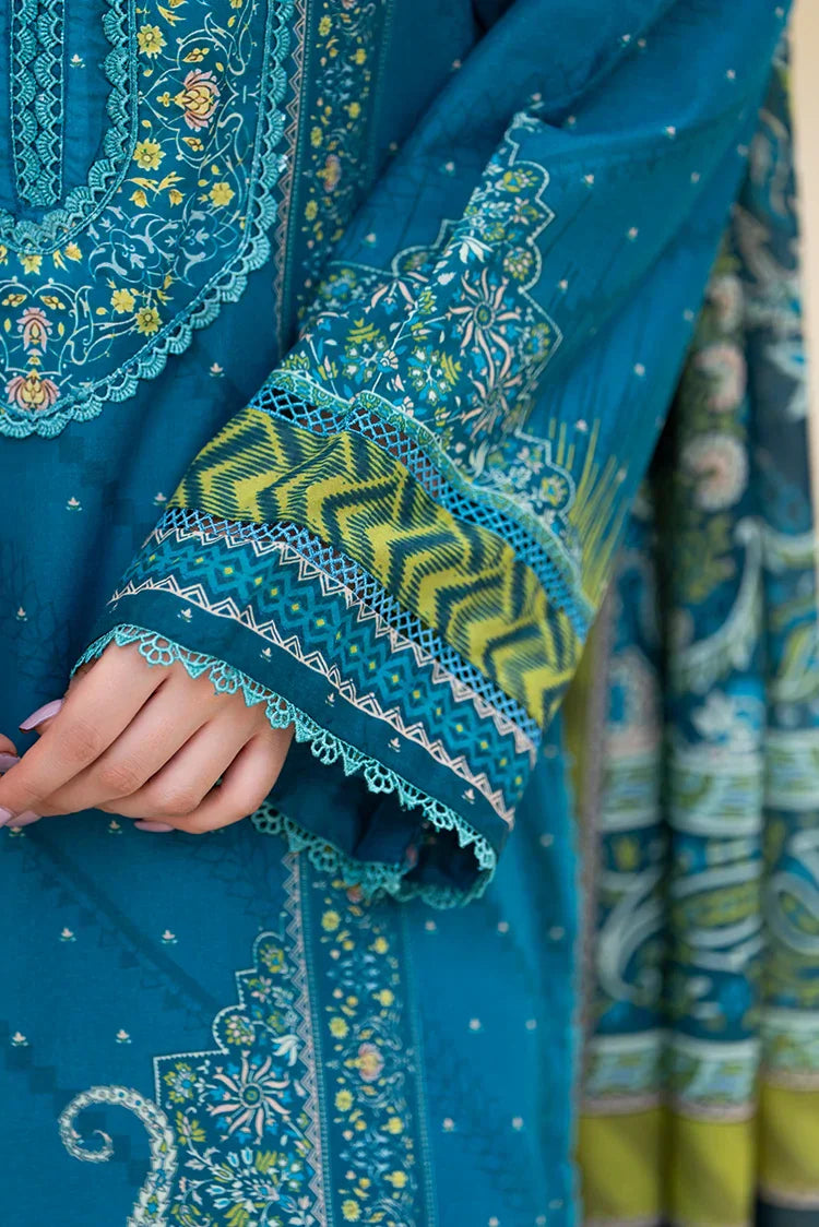 Picture of Ellena - 3-PC Unstitched Printed Lawn Suit - Available at Raja Sahib