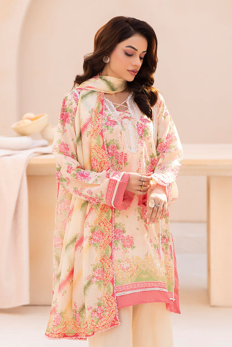 Picture of Ellena - 3-PC Unstitched Printed Lawn Suit - Available at Raja Sahib