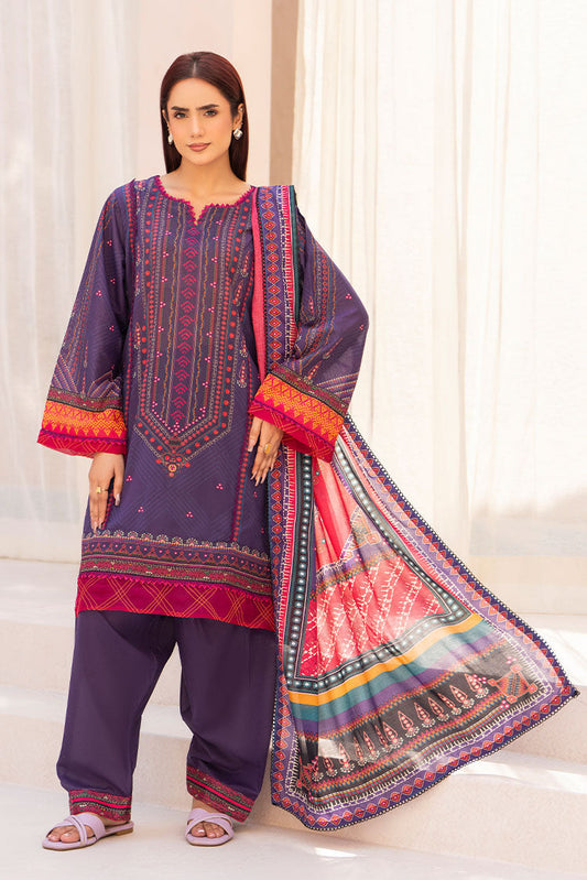 Picture of Ellena - 3-PC Unstitched Printed Lawn Suit - Available at Raja Sahib